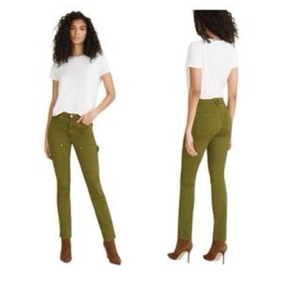 NWOT Veronica Beard Lynne High Rise Straight Cargo Twill Pants - Picture 9 of 9